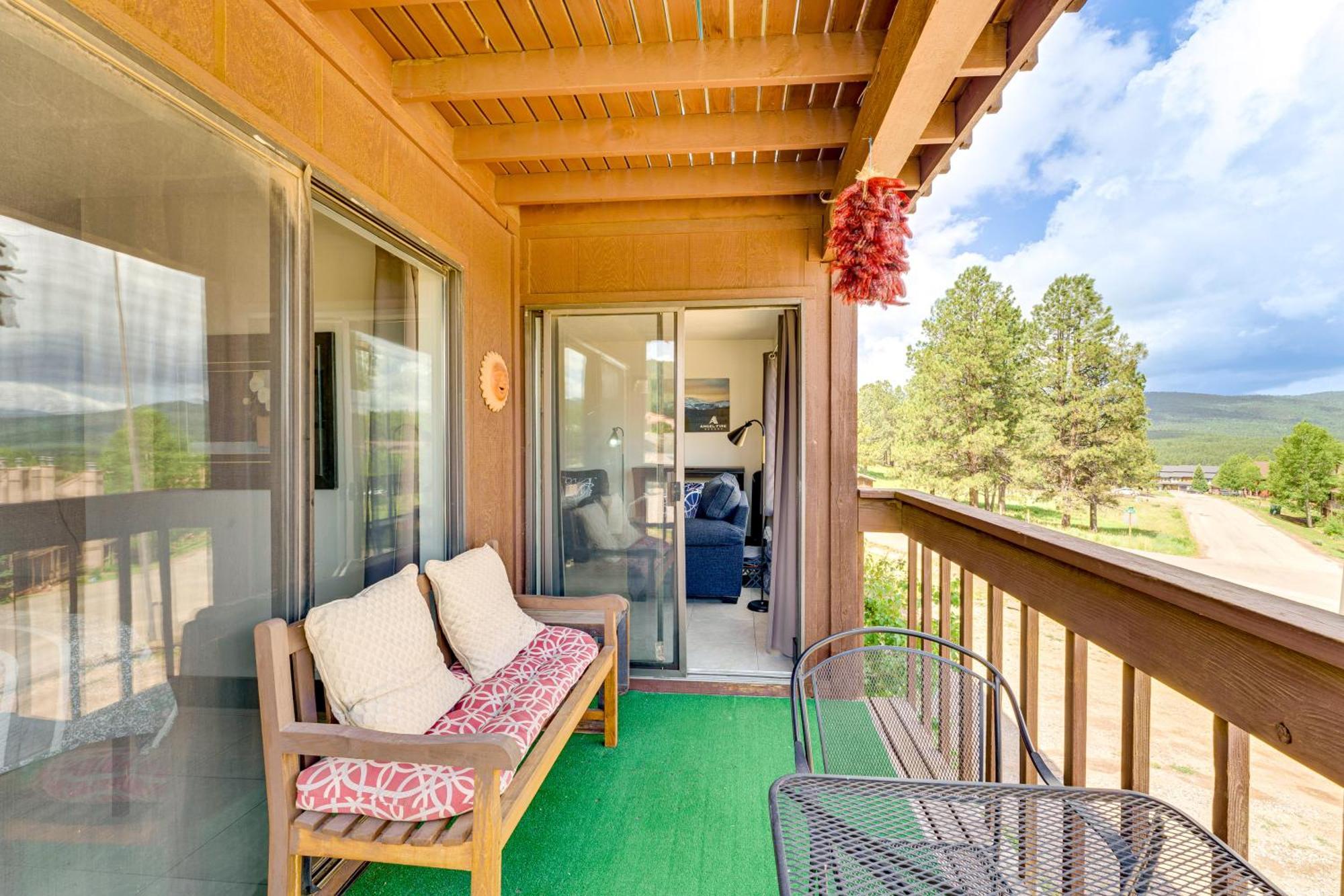Angel Fire Mountain Condo Steps To Ski Resort! Esterno foto